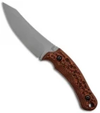 Gavko Custom Knives Mini Rhino Fixed Blade Knife Orange G10 (4.25" Stonewash)