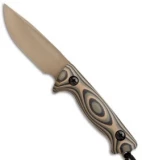Treeman Knives Recon Hunter Fixed Blade Knife Camo G10 (4.375" Coyote Brown)