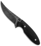 Olamic Cutlery Persian Neck Knife Black G10 (2.5" Damascus)