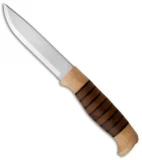 Helle Knives Sigmund Belt Knife Beech/Ebony Handle (4.25" Plain) #77