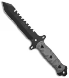 TOPS Knives Surv-Tac 5 Fixed Blade Knife (5.5" Black Plain) STAC-5