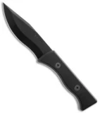 DUSTAR Knives Arava Black T Fixed Blade Knife (4.5" Plain)