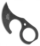 Krudo Knives Nano Fixed Blade Knife (2" Black SW Plain)