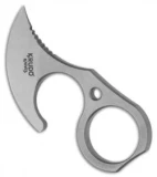 Krudo Knives Nano Fixed Blade Knife (2" Stonewash Plain)