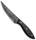 Olamic Cutlery Persian Fixed Blade Knife Carbon Fiber (5" Damascus) 1434