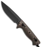 Treeman Knives Recon Hunter Fixed Blade Knife Camo G10 (4.375" Black Plain)