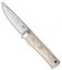 Fallkniven Tre Kronor TK1 Knife 3G Steel Ivory Micarta Handle (4" Satin Plain)