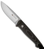 Kizlyar Supreme Knives Santi AUS-8 Fixed Blade Knife (3.5" Satin Plain)