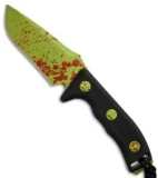Microtech Currahee Zombie Green Drop Point Knife Fixed Blade (4.5" Plain) 102-1Z