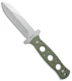 Boker Plus Steel Ranger Fixed Blade Knife Green G-10 (4" Stonewash) 02BO289