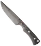 Olamic Cutlery Shuya Fixed Blade Knife (5.75" Damascus) 1460