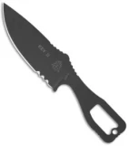 TOPS Knives Key-D Knife Fixed Blade (3.5" Black Plain)