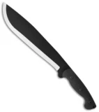 Pro Tool Apache Bolo Machete Fixed Blade Knife (10.75" Plain Black) JC-2