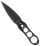 Fox Knives U.T.K. Undercover Dagger Tactical Throwing Knife (4" Black Plain)