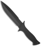 Entrek Merc MKII Knife D/E Fixed Blade (6.5" Black Plain)