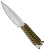 Strider WP Drop Point Knife Fixed Blade w/ Coyote Brown Wrap (4" Stonewash)