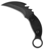 Strider PS Small Karambit Knife w/ Black G-10 (3.5" Black Plain)