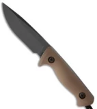 Treeman Knives Recon Hunter Fixed Blade Knife (4.375" Black Plain)