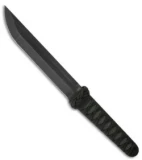 Eddleman Knives Combat Tanto Knife Gray Rayskin Fixed Blade (7" Plain)