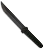 Eddleman Knives Combat Tanto Knife Green Rayskin Fixed Blade (7" Black)