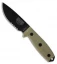 ESEE Knives ESEE-3MIL-S-B Knife Black Sheath & MOLLE Back (3.88" Black Serr)