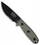 ESEE Knives ESEE-3S-MB-B Knife Black Sheath & MOLLE Back (3.88" Black Serr)