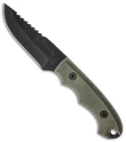 Camillus 7.75" Barbarian Knife Micarta Fixed Blade (3.75" Black Plain) 19089