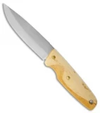 EKA Nordic W11 Knife Masur Birch Wood Fixed Blade (4.33" Satin Plain)
