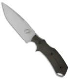 Bastinelli RED Fixed Knife Black Micarta (4" Stonewash)