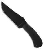 Winkler Knives Belt Knife Fixed Blade w/ Canvas Laminate Handle (4.75" Black KG)