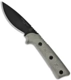 TOPS Knives Sierra Scout Fixed Blade Knife Micarta (3.75" Black) SSC-01
