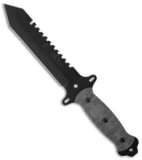 Tops Knives Survival Tactical 7 Knife w/ RMT Micarta (7" Black) SURV-TAC 7 RMT