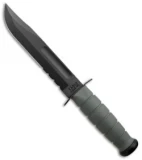 Ka-Bar Bowie Full-Size Knife Foliage GFN Sheath (7" Black Serr) 5012