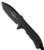 Microtech Currahee Tanto Knife Fixed Blade (4.5" Black) 103-1BL