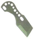 Gray Precision Chillzell Titanium Neck Knife (Toxic Green / Bead Blast)