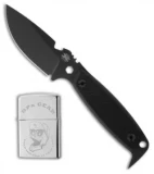 DPx H.E.S.T II Assault Survival Knife Numbered Run w/ Zippo (3.15" Black Plain)