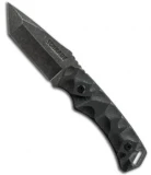 Schrade SCHF15 Knife Modified Tanto Fixed Blade (3.4" Black Plain)