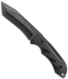 Schrade SCHF12 Knife Modified Tanto Fixed Blade (4.9" Black Plain)