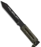 TOPS Knives SWAT Spike Tanto Knife OD Cord (5.75" Black) SSPBT-08