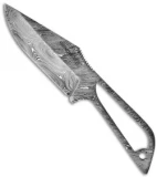 Grindworx Knives Eclipse Fixed Blade Knife (4" Damascus Plain)
