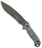 Buck/Hood Thug Fixed Blade Knife Micarta (7" Black) 0070BKSBH
