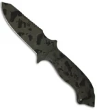 Winkler Knives S.A.R. Knife Fixed Blade w/ Canvas Laminate (4.90" Jungle Camo)
