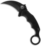 Fox Knives Kuku Hanuman Fighting Karambit Fixed Blade Knife (3" Black) 636T
