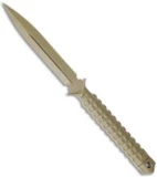 Microtech A.D.O. Knife D/E Dagger Fixed Blade (4.5" Tan Plain) 115-1TA