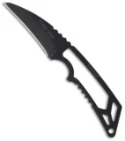 TOPS Knives Cuma Hiss Neck Knife (2.5" Black) HISS-01
