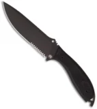 DPx H.E.F.T. 6 Assault Survival Knife w/ G-10 Handle (5.75" Black Serr)