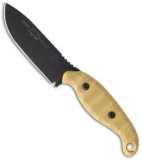 TOPS Knives Viper Scout Fixed Blade Knife (4.125" Black Plain) VPS-01