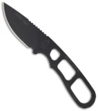 TOPS Knives Tibo Fixed Blade Knife (2.75" Black Plain) TIBO-01