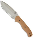 A.R.S. Jungle Recurve Knife w/ Leather Sheath (4.5" Bead Blast Plain) ARS10