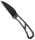 Winkler Knives Neck Knife Fixed Blade Etched Scarring (3.125" Black KG)